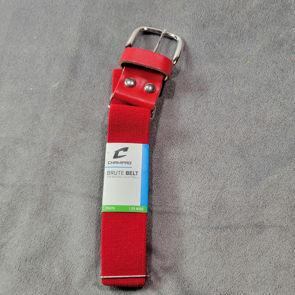 Champro Youth Brute‎ Belt Red Baseball Softball 1.25 Inch Wide